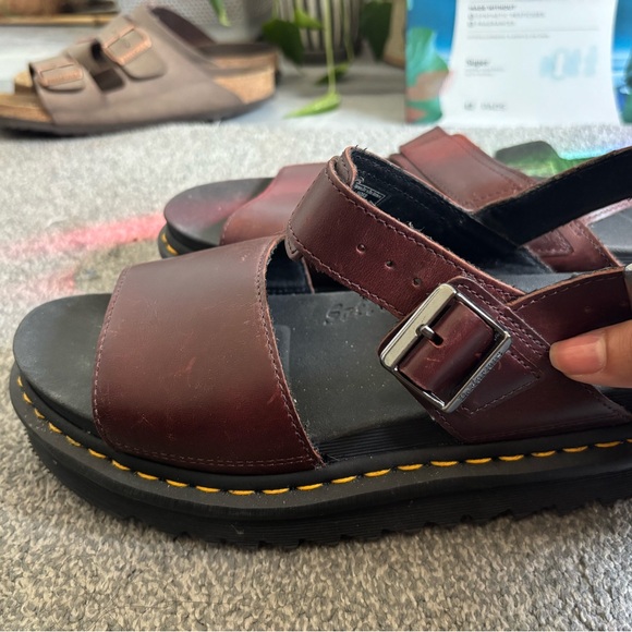 Dr. Martens Dark Brown Leather Sandals - Picture 2 of 4